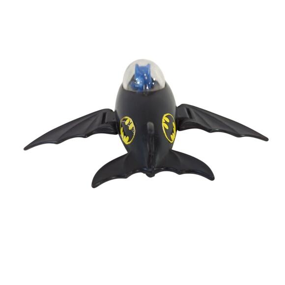 Batman 1975 Hong Kong Azrak Hamway Plastic Friction Batplane Toy DC Comics - Picture 4 of 8